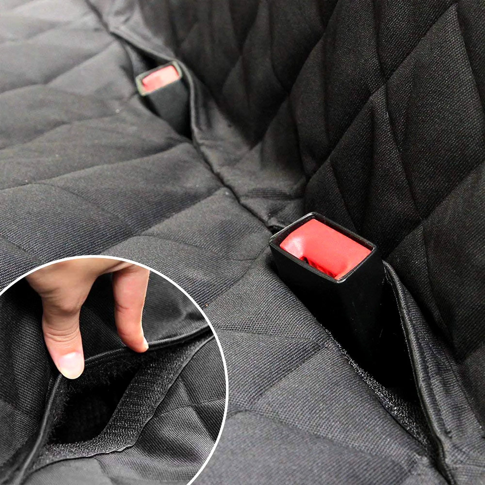 Crihovy Housse De Protection Siège Auto Pour Chien | Imperméable Et Antidérapante | Avec Fenêtre De Visualisation | Noir