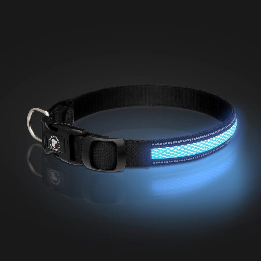 Collier Lumineux Pour Chien Rechargeable USB - LED Réglable, Clignotant, étanche, Tailles XS à L - 11